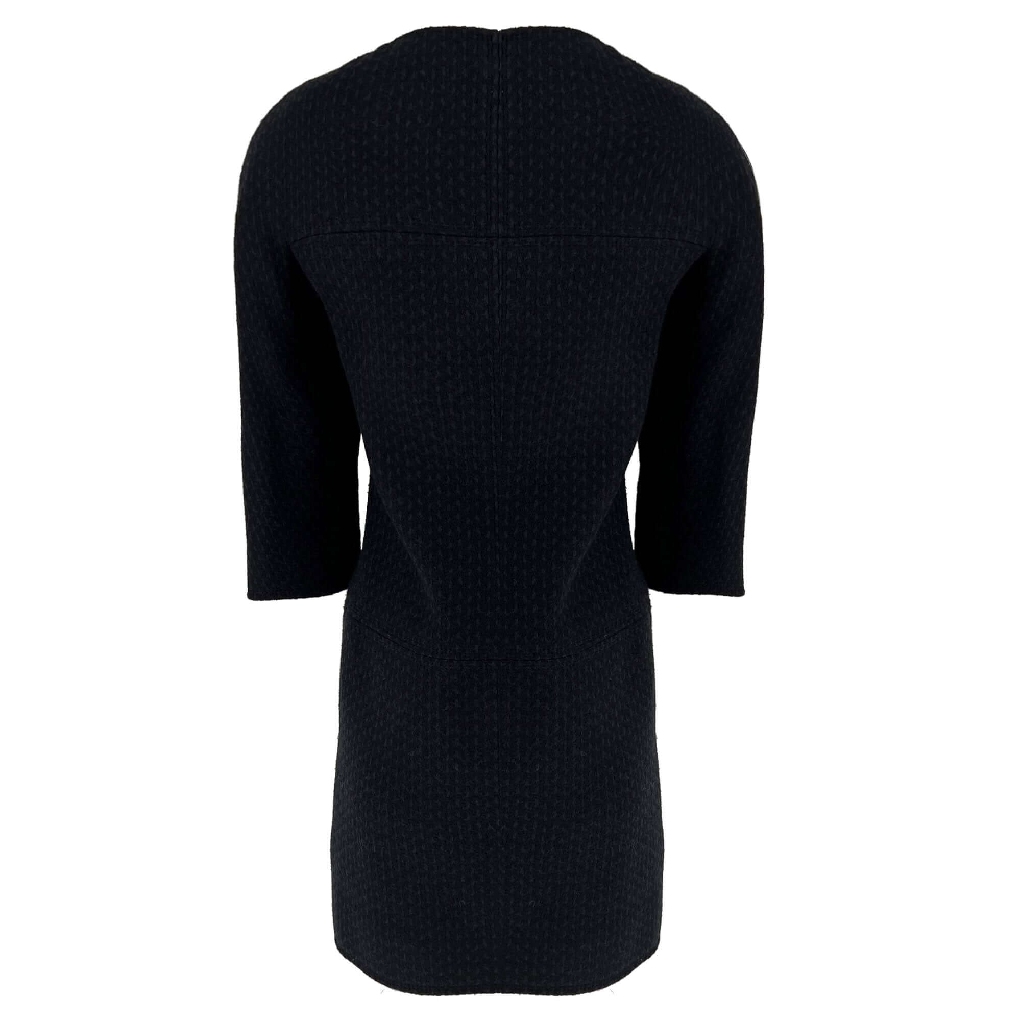 Chanel wool navy and black coat/dress