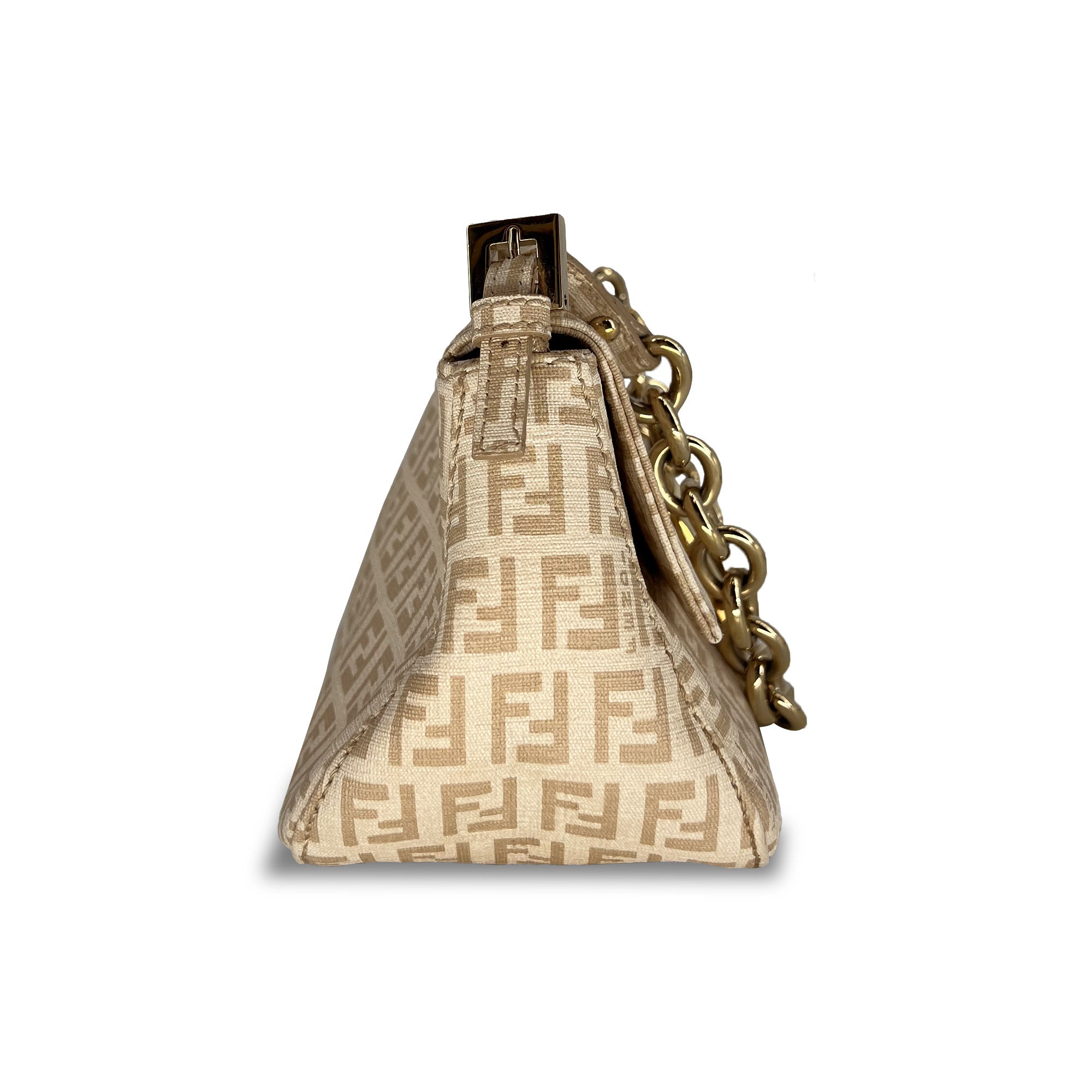 Fendi FF Monogram Mini Mama Baguette Shoulder Bag
