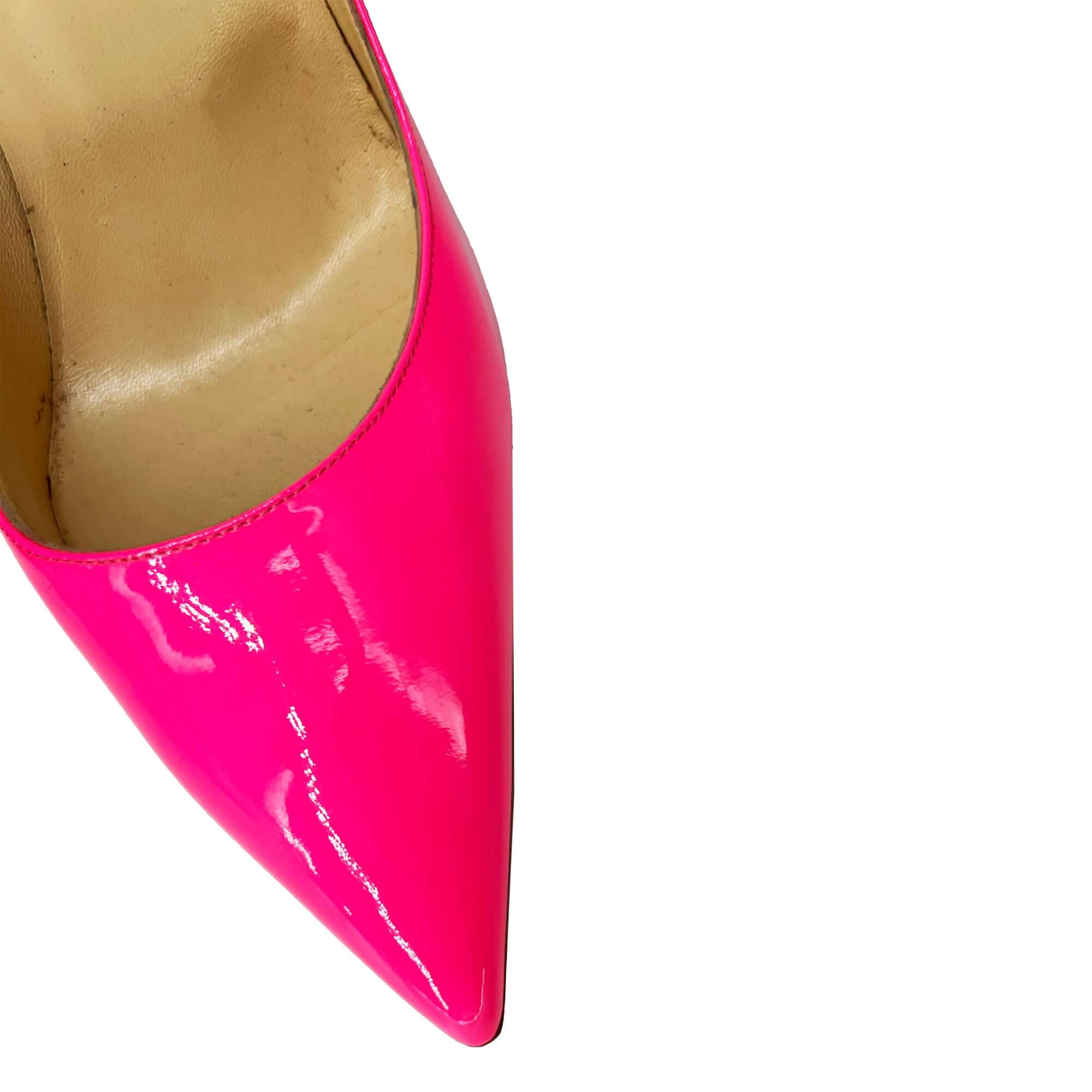 Christian Louboutin pink So Kate leather heels