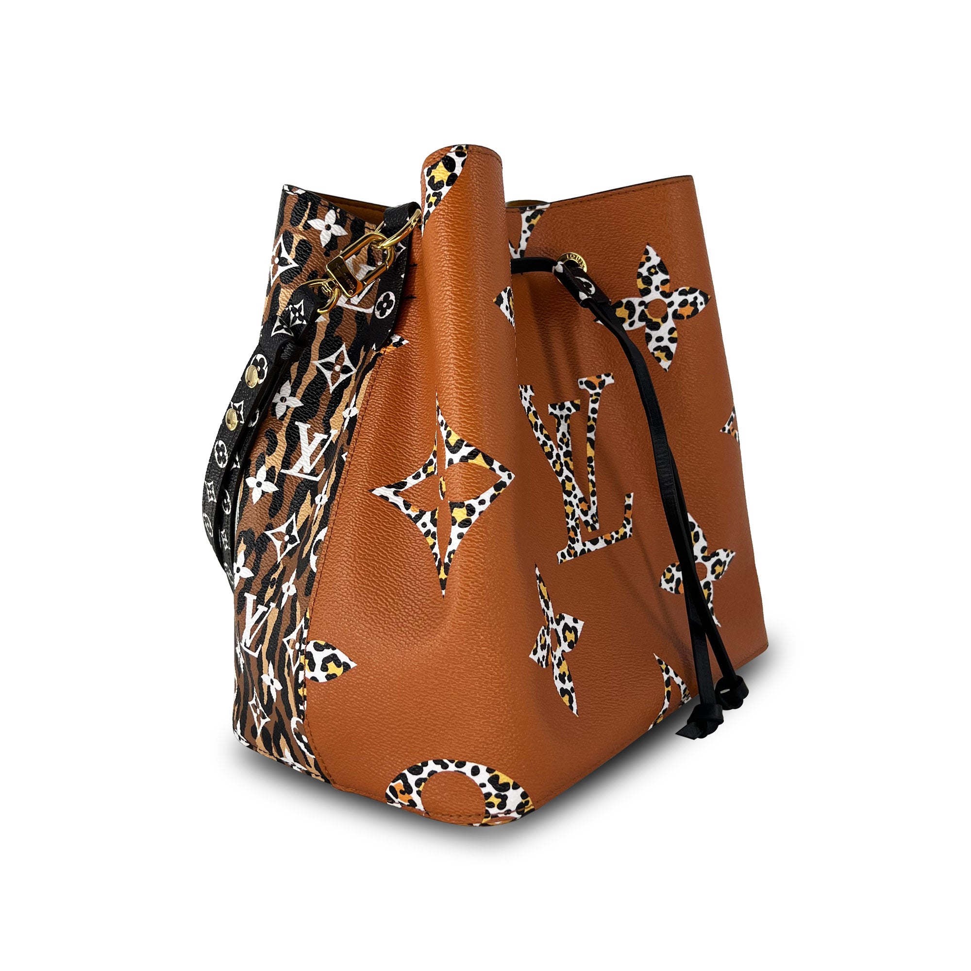 Louis Vuitton limited edition caramel monogram jungle canvas neonoe bag