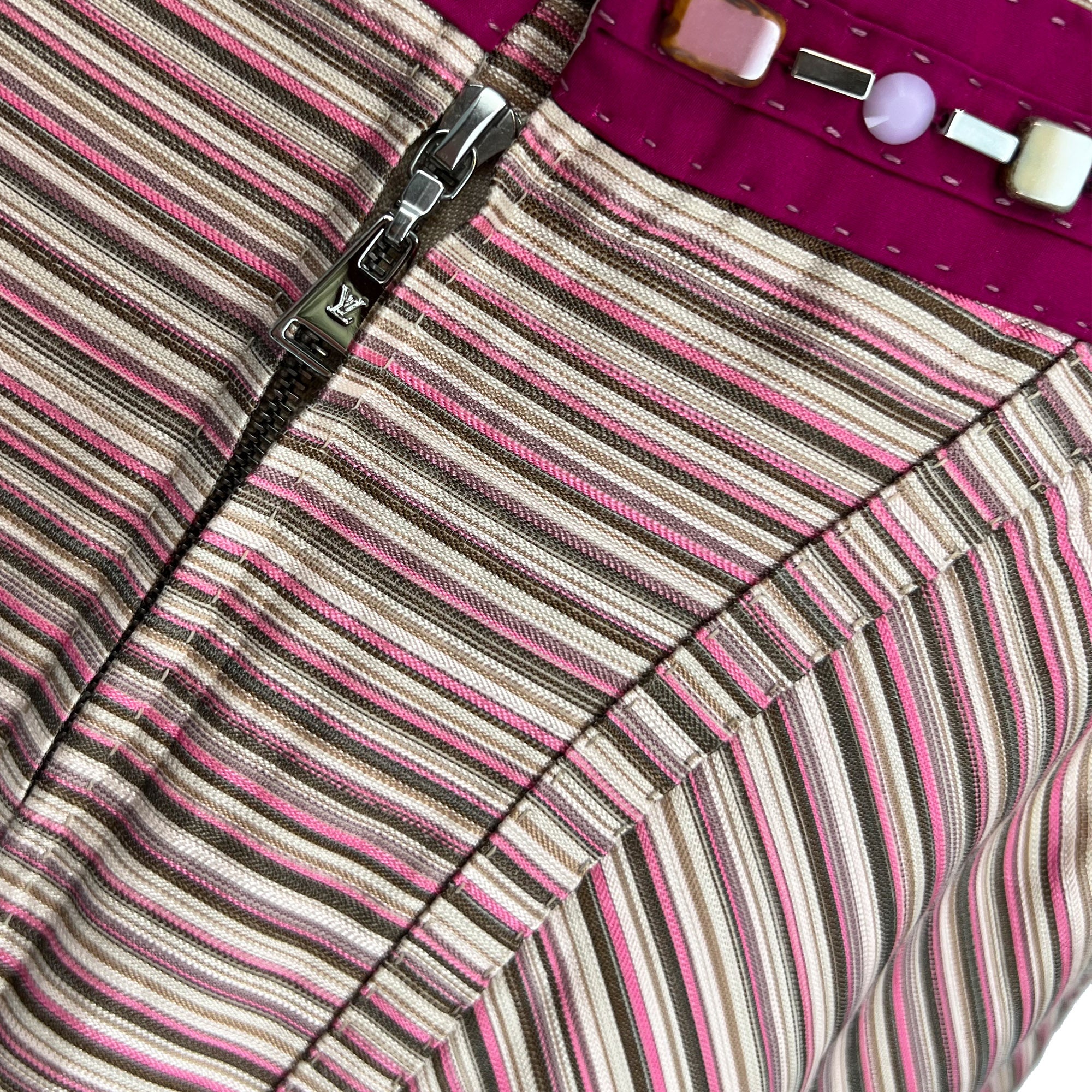 Louis Vuitton Striped Skirt