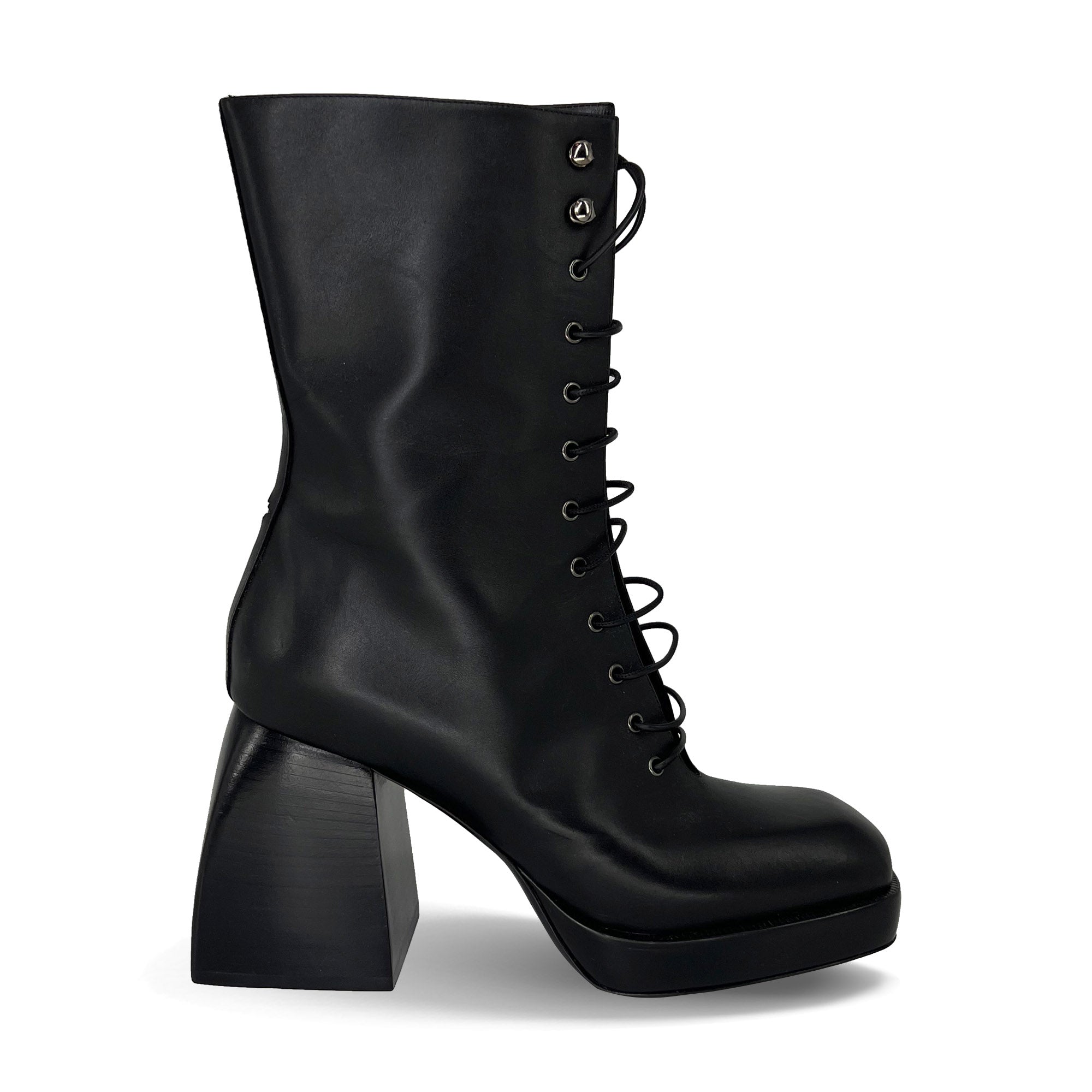 Nodaleto Bulla black lace-up high heel boots